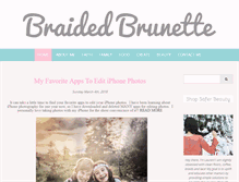 Tablet Screenshot of braidedbrunette.com